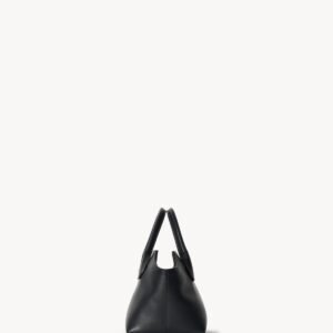 The Row Terrasse Bauletto Black Leather Bag