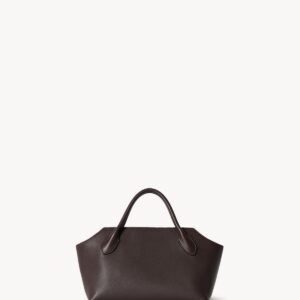 The Row Terrasse Bauletto Bag Dark Brown