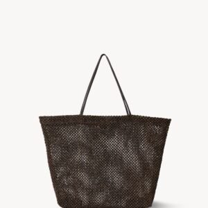 The Row Barn Tote Bag Dark Brown