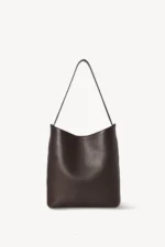 The Row Alma Shoulder Bag Dark Brown