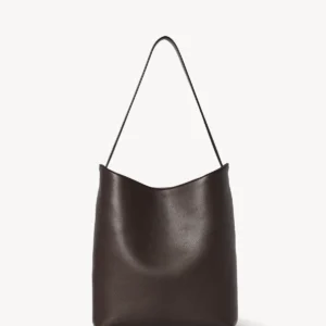 The Row Alma Shoulder Bag Dark Brown
