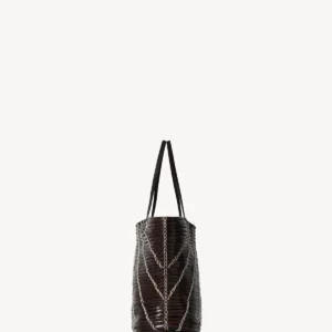 The Row Small Alba Bag In Dark Burgundy