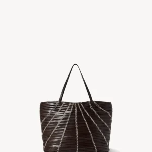 The Row Small Alba Bag Dark Burgundy