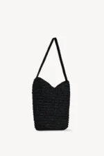 The Row Alma Black Raffia Luxury Bag