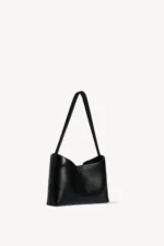 The Row Alma Black Luxury Baguette Bag