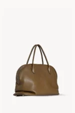The Row Dark Muschio Agnes 15 Leather Bag